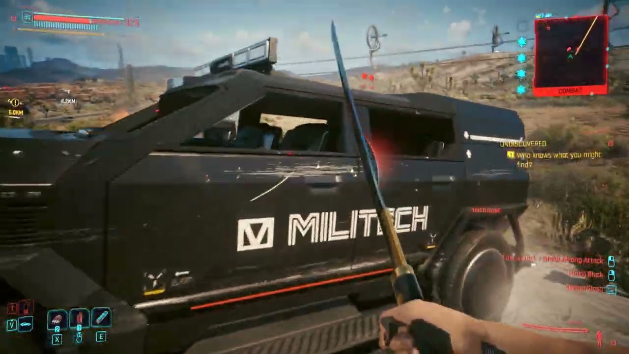 Cyberpunk 2077 UPDATE 2.0 Militech Police Chase