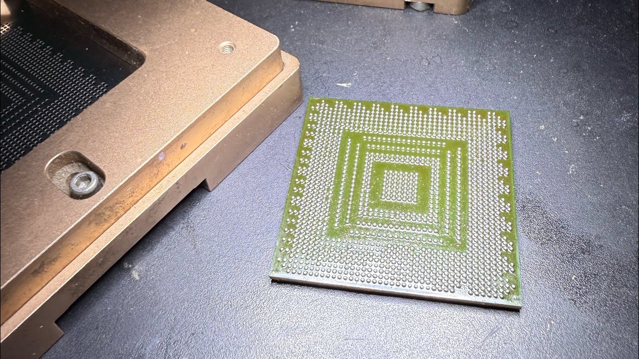 Reballing ic RSX ps3 slim