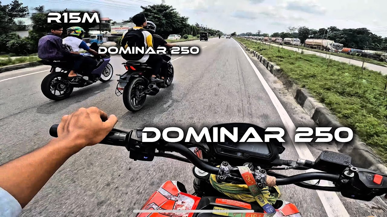 Dominar 250 vs R15 v4 | Dominar vs Dominar ho gaya ☠️ | New tyre | Dominar 250 full modified 