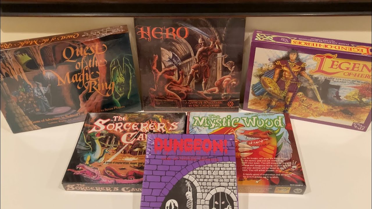 Vintage Dungeon Crawler Board Games From The 70&rsquo;s & 80&rsquo;s