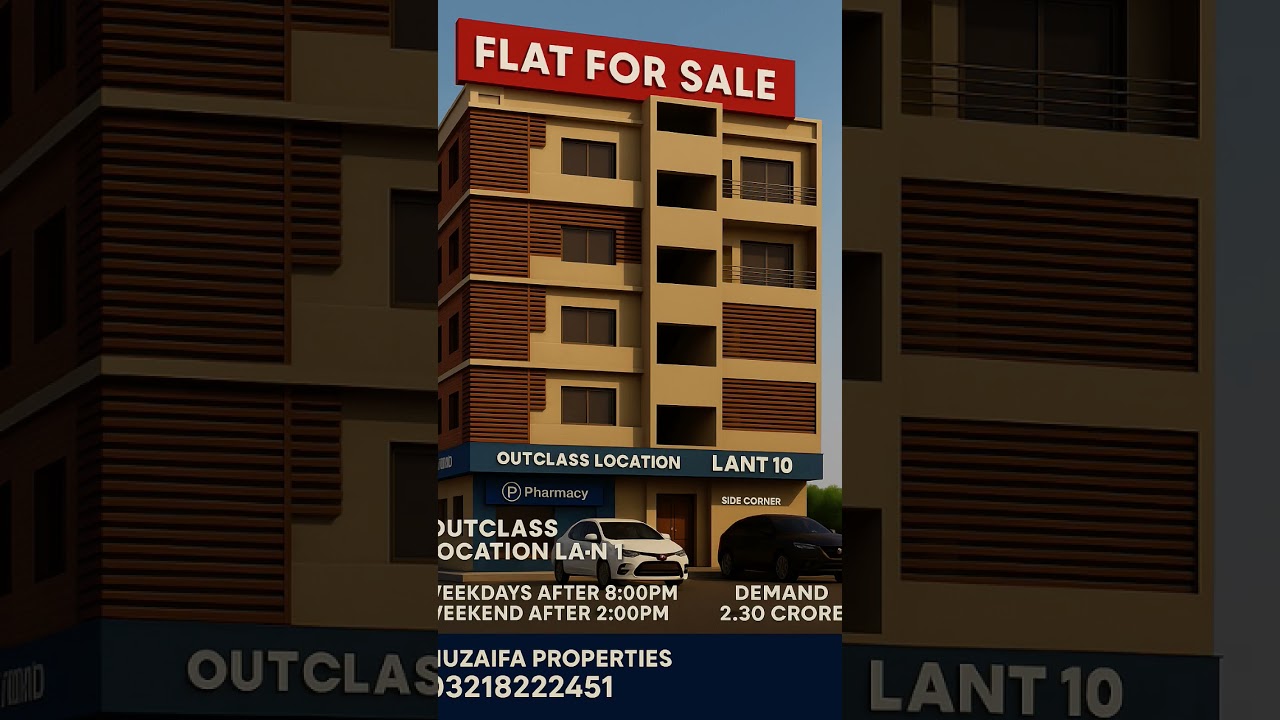 🏡 Flat for Sale &ndash; Big Bukhari Commercial, DHA Phase 6, Karachi✨ Prime Location 3 Side Corner