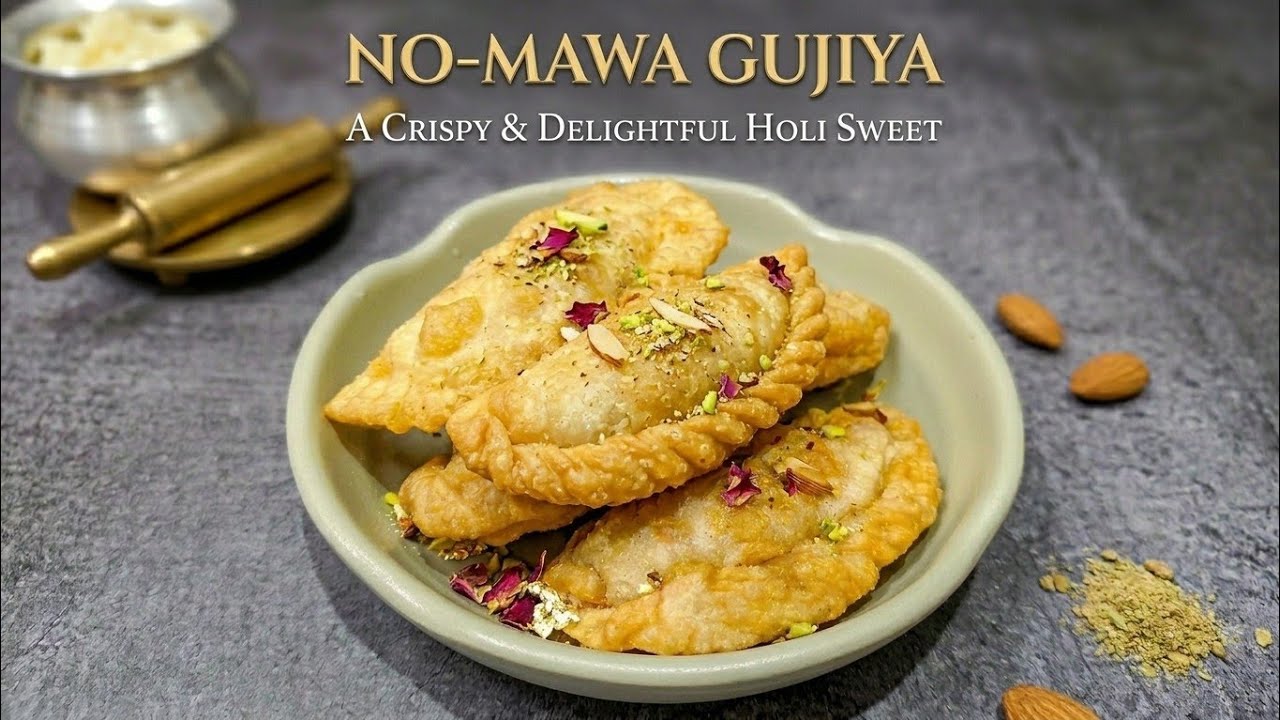 Gujiya Recipe | Gujiya Made without Mawa | Holi Special Recipes #gujiya #holispecial @tastipia