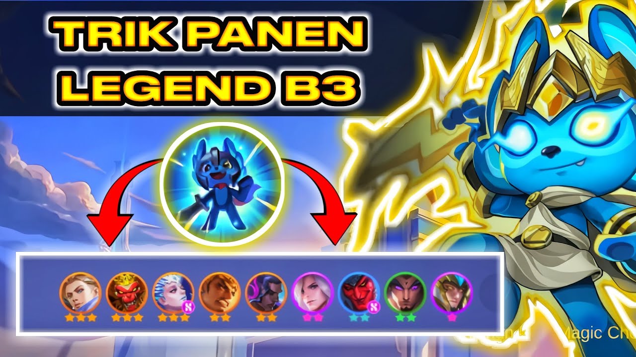 STRATEGI PANEN LEGEND B3! Auto WIN Pakai Harper Skill 1 | Magic Chess MLBB
