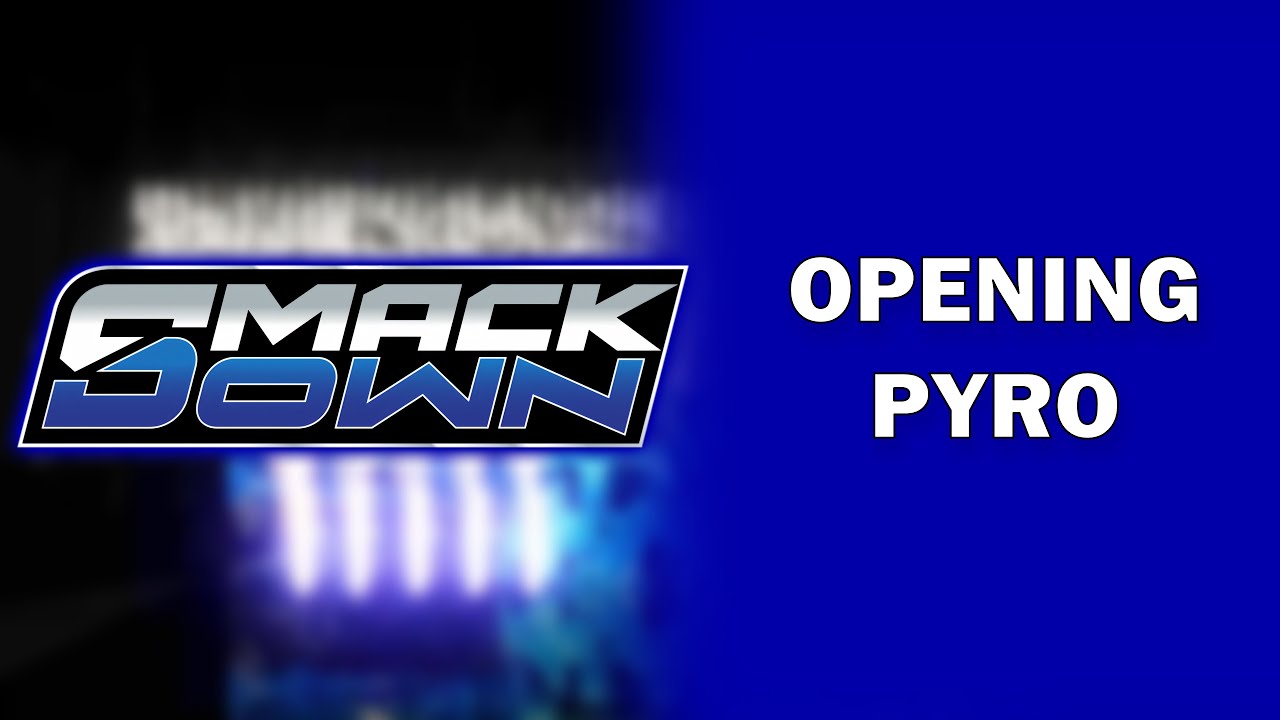 WWE SmackDown 2025 Opening Pyro Animation (2D MODEL)