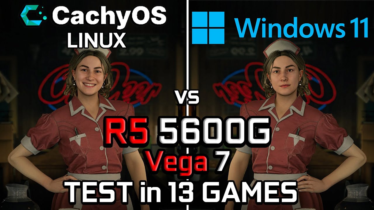 Ryzen 5 5600G : CachyOS vs Windows 11 - Which OS is better for Gaming in 2026? - Test in 13 Games