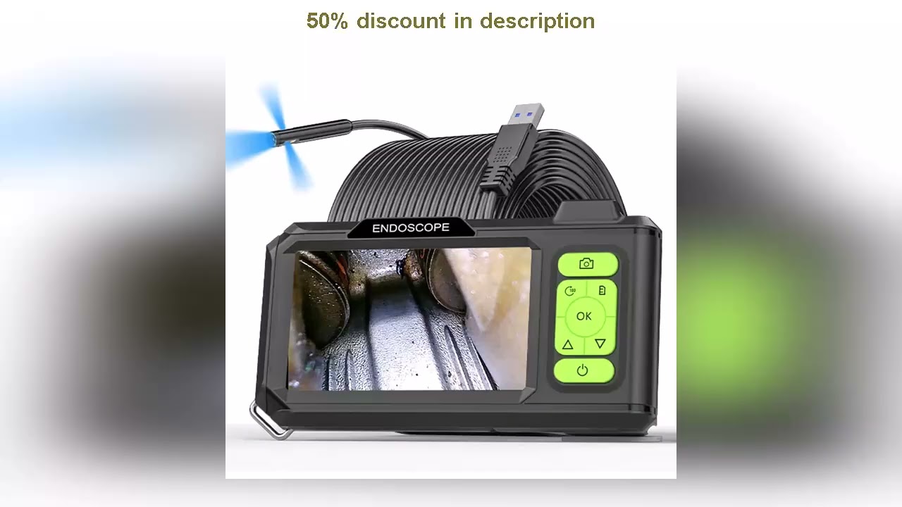 Industrial Endoscope 4.3'' IPS Screen Autofocus Camera HD1080P Single Dual Triple Lens USB Probe