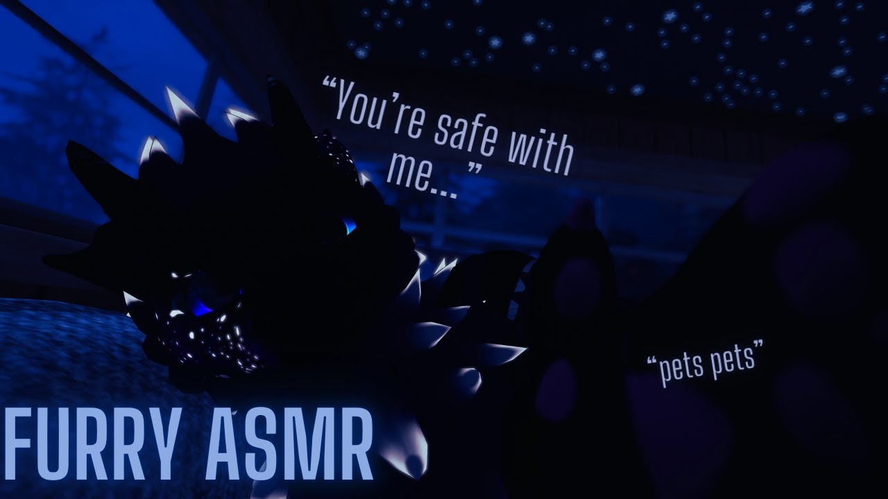 [Furry ASMR] Your Furry Boyfriend Comforts You After Scawy Nightmare (Rain & Pets)