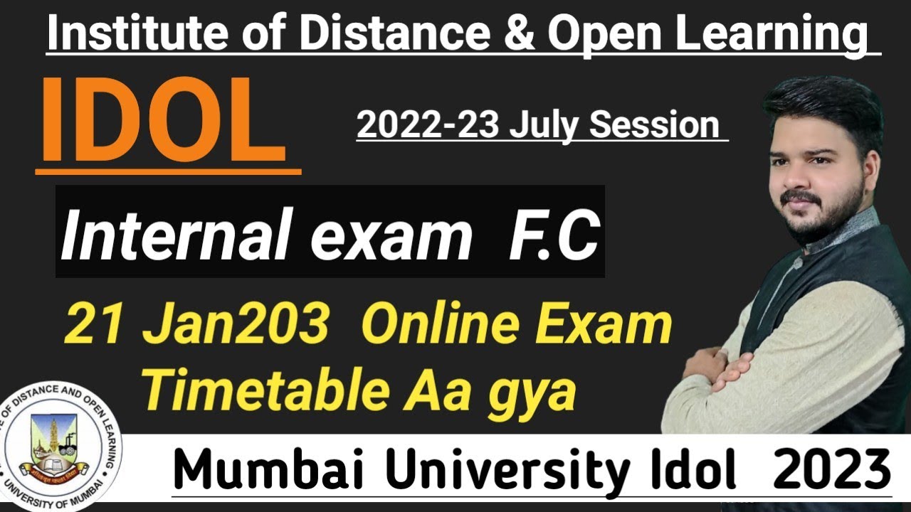 IDOL  Semester Exam timetable 2023|Fybcom|Sybcom|Syba|Fyba|Mumbai University|