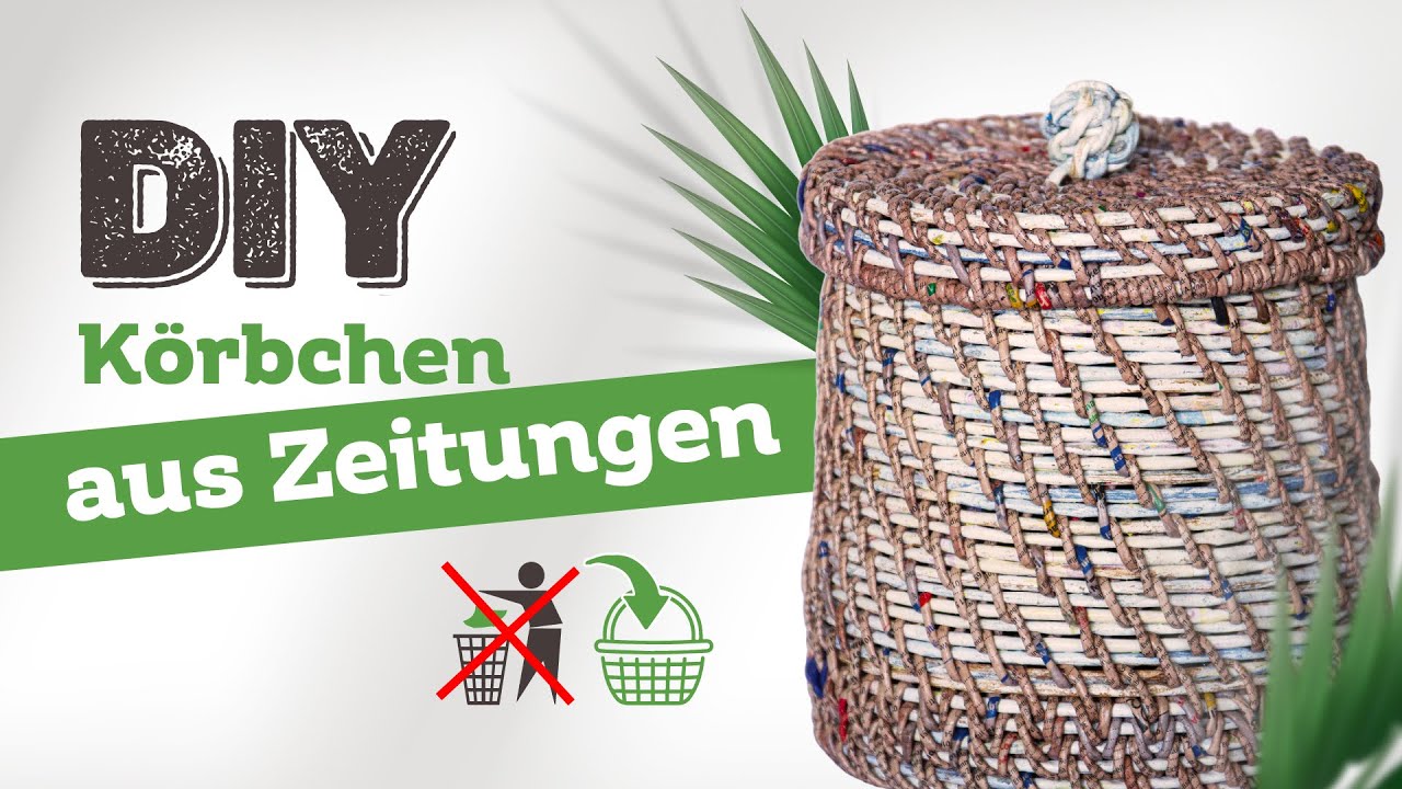 Upcycling alter Zeitungen zu stylischen Körben: Einzigartiges DIY-Projekt