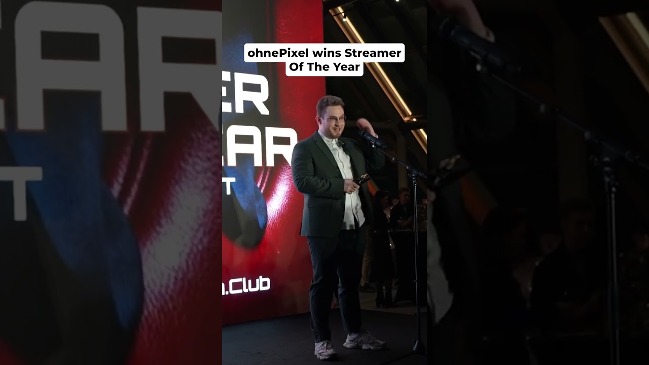 ohnePixel wins Streamer Of The Year 😳