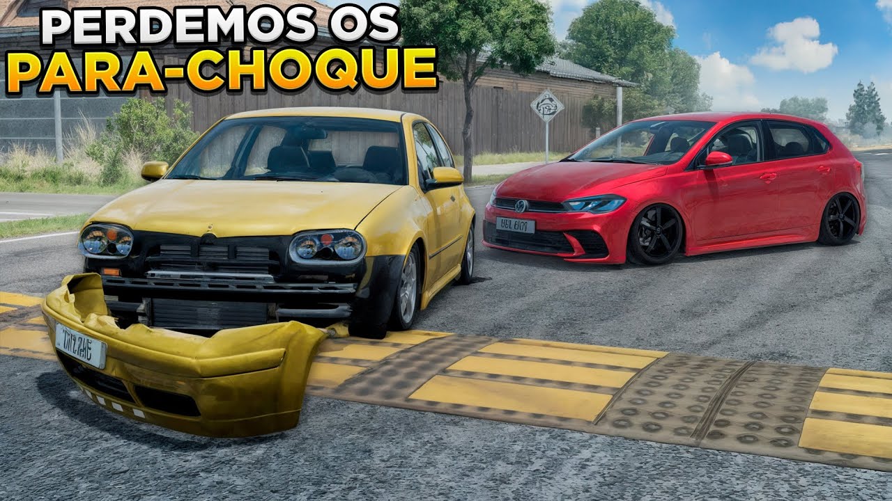 ROLE COM OS AMIGOS DE CARRO REBAIXADO! - BeamNG.drive