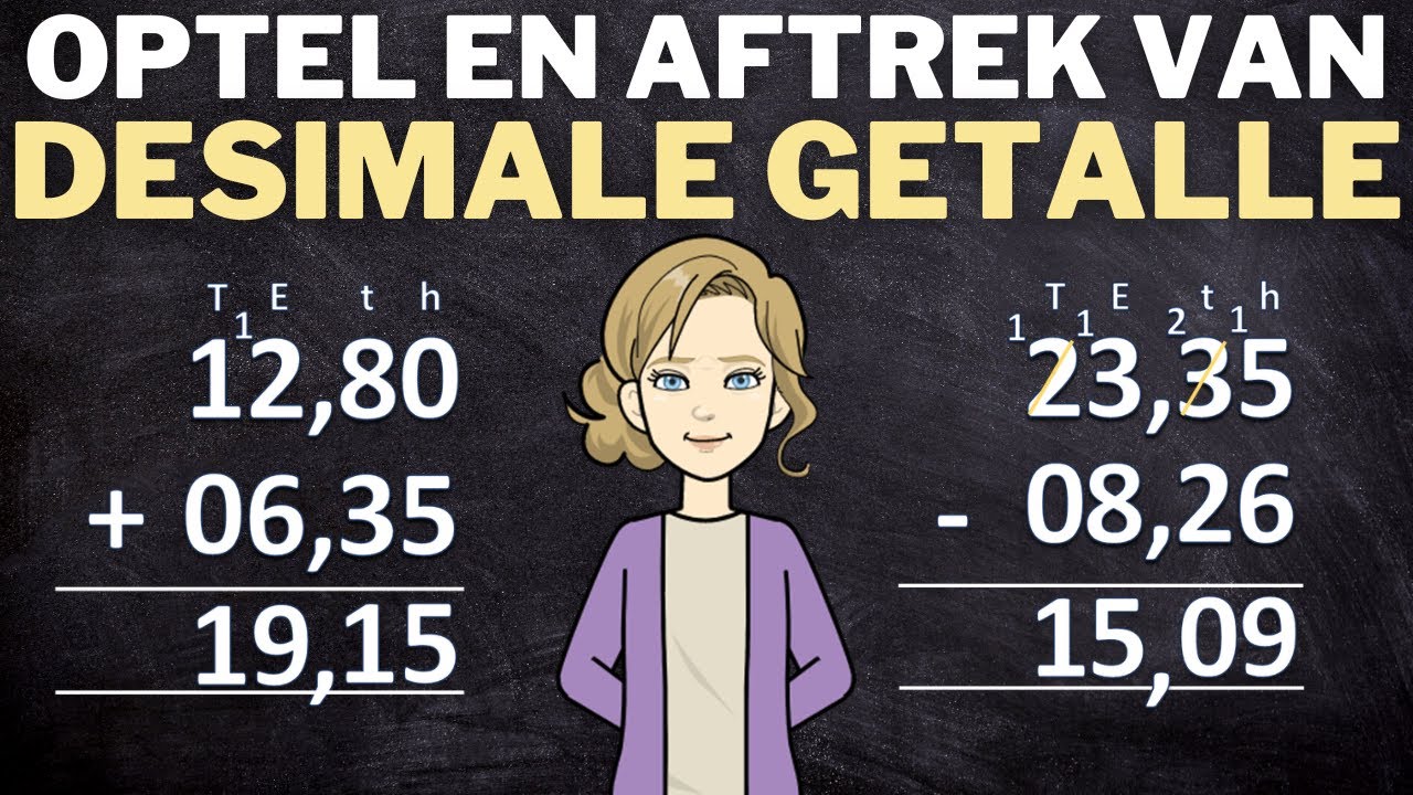 Optel en Aftrek van Desimale Getalle