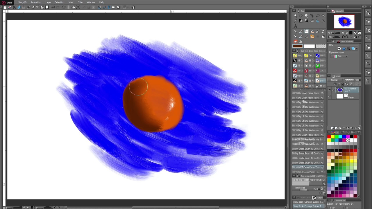 Storybook Gouache Brush Tool Test
