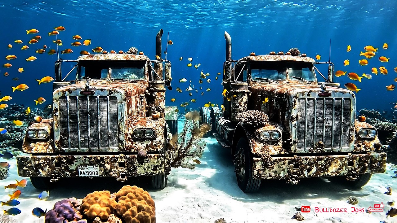 Salvaging We Raised Fully Restored Two Kenworth W900 Semi Trucks Lost Beneath the Sea