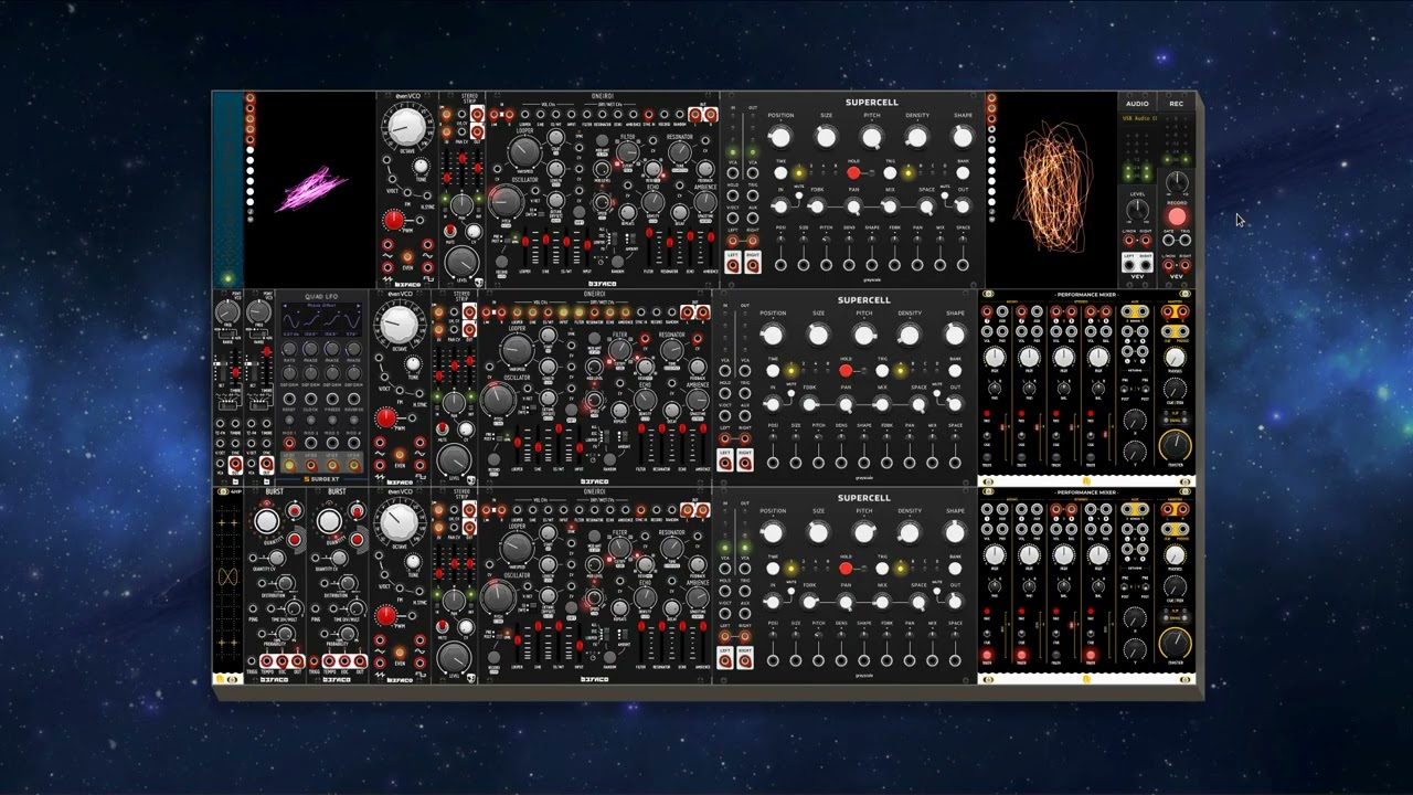 3IROI Space Ambient (Befaco ONEIROI X Supercell) #vcv