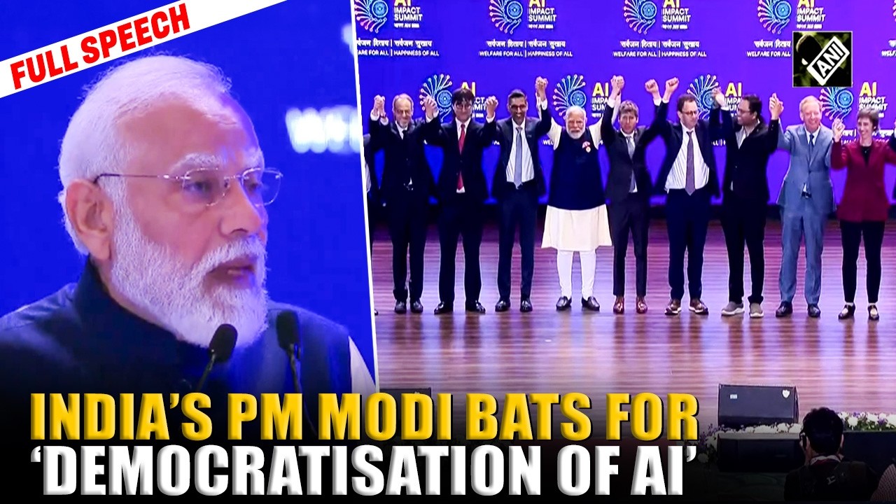PM Modi bats for democratisation of AI at India AI Impact Summit