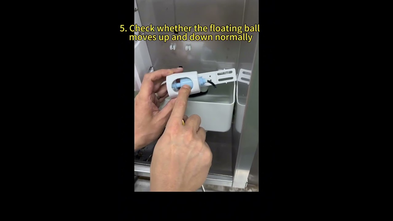 Inspect the water float-whether stuck by the water scale