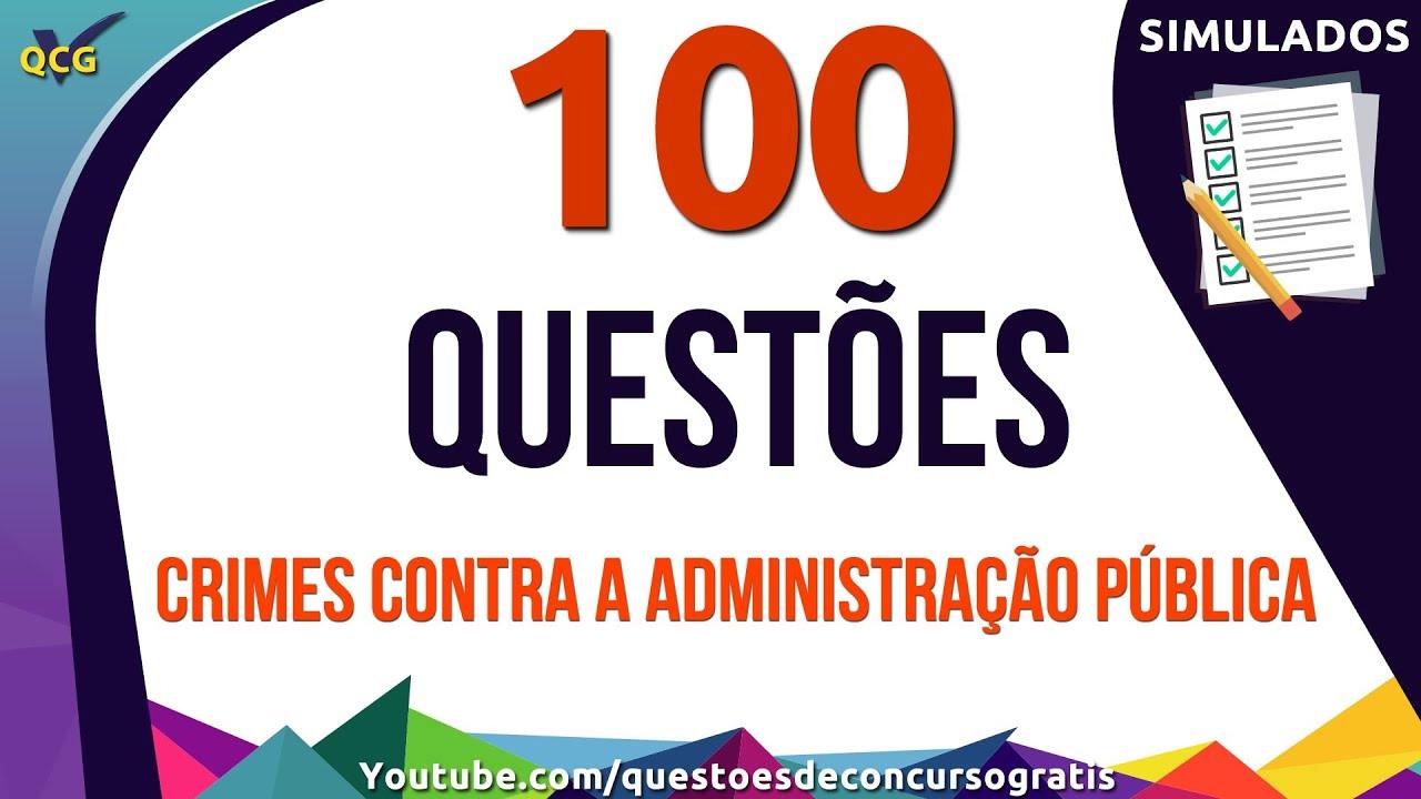 100 Questões de Crimes contra a administração pública