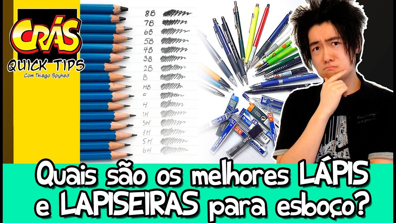 Quais são os melhores LÁPIS e LAPISEIRAS para esboçar? - Crás Quick Tips
