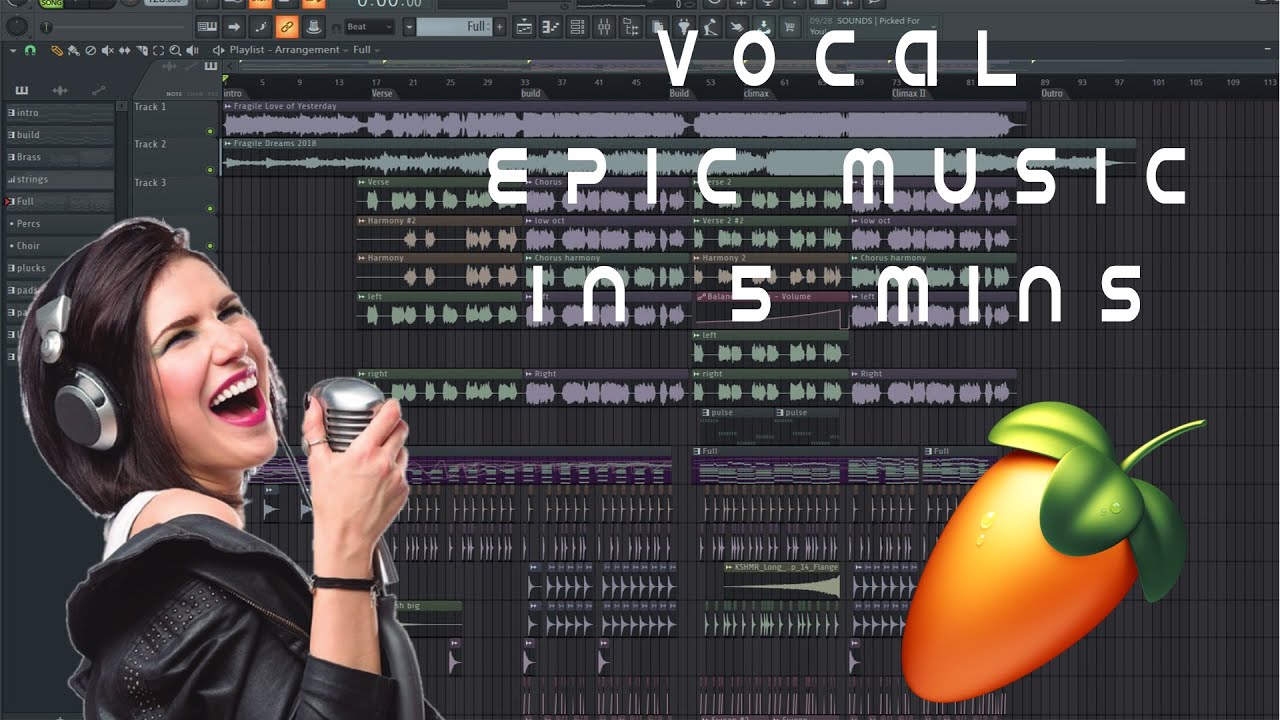 How to make Epic Vocal Music in 5 mins || Fl studio tutorial