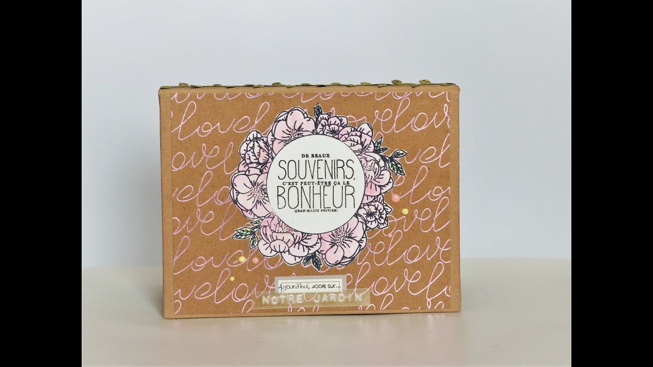 Mini album kraft - sortez vos blocs 15x15 de vos tiroirs !!!