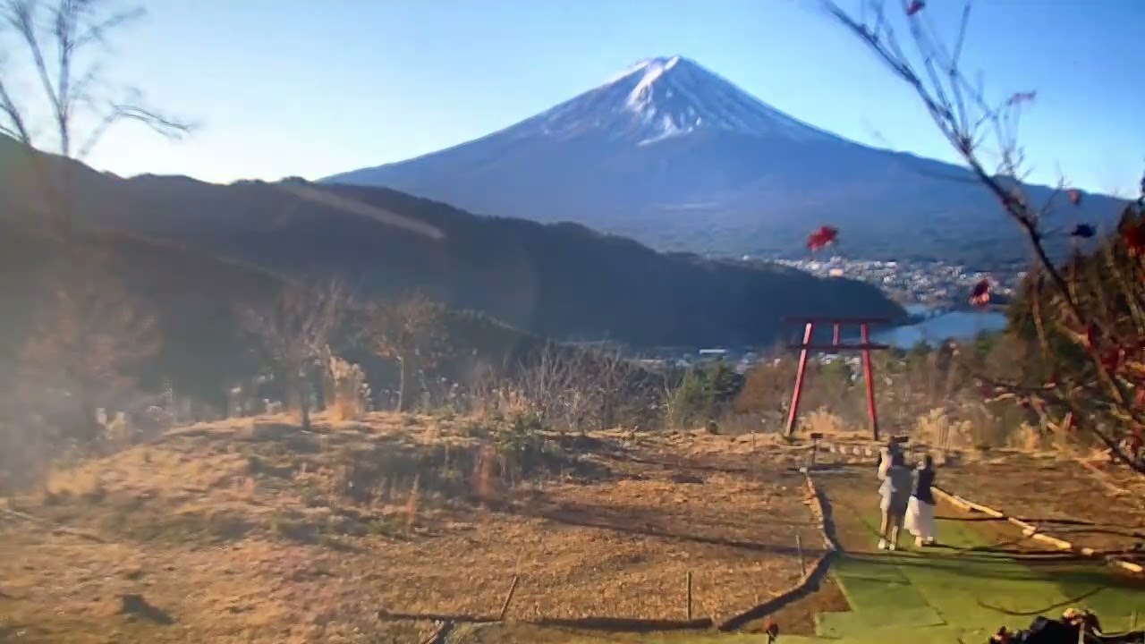 FUJIYAMA38 TIMELAPSE 12 2025 Kawaguchiko Trii fuji 富士山ライブカメラのタイムラプス 河口湖鳥居富士