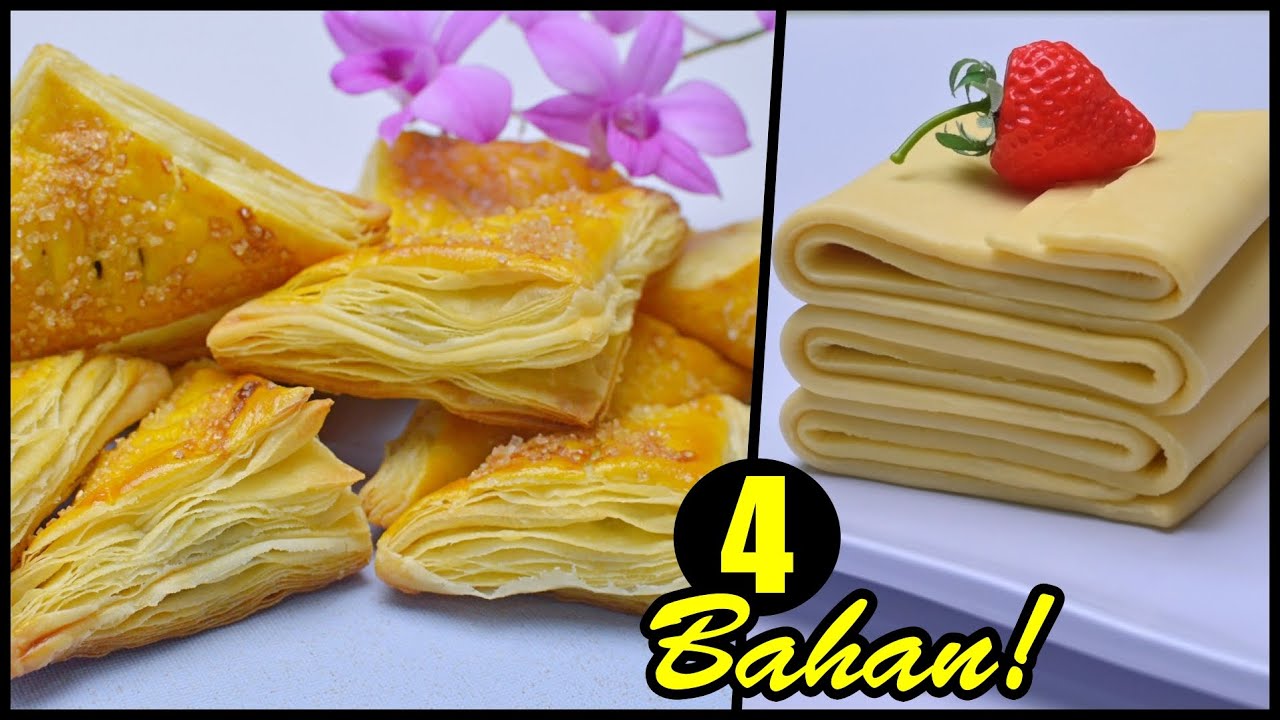 PUFF PASTRY 4 BAHAN!  TANPA KELUAR MASUK KULKAS