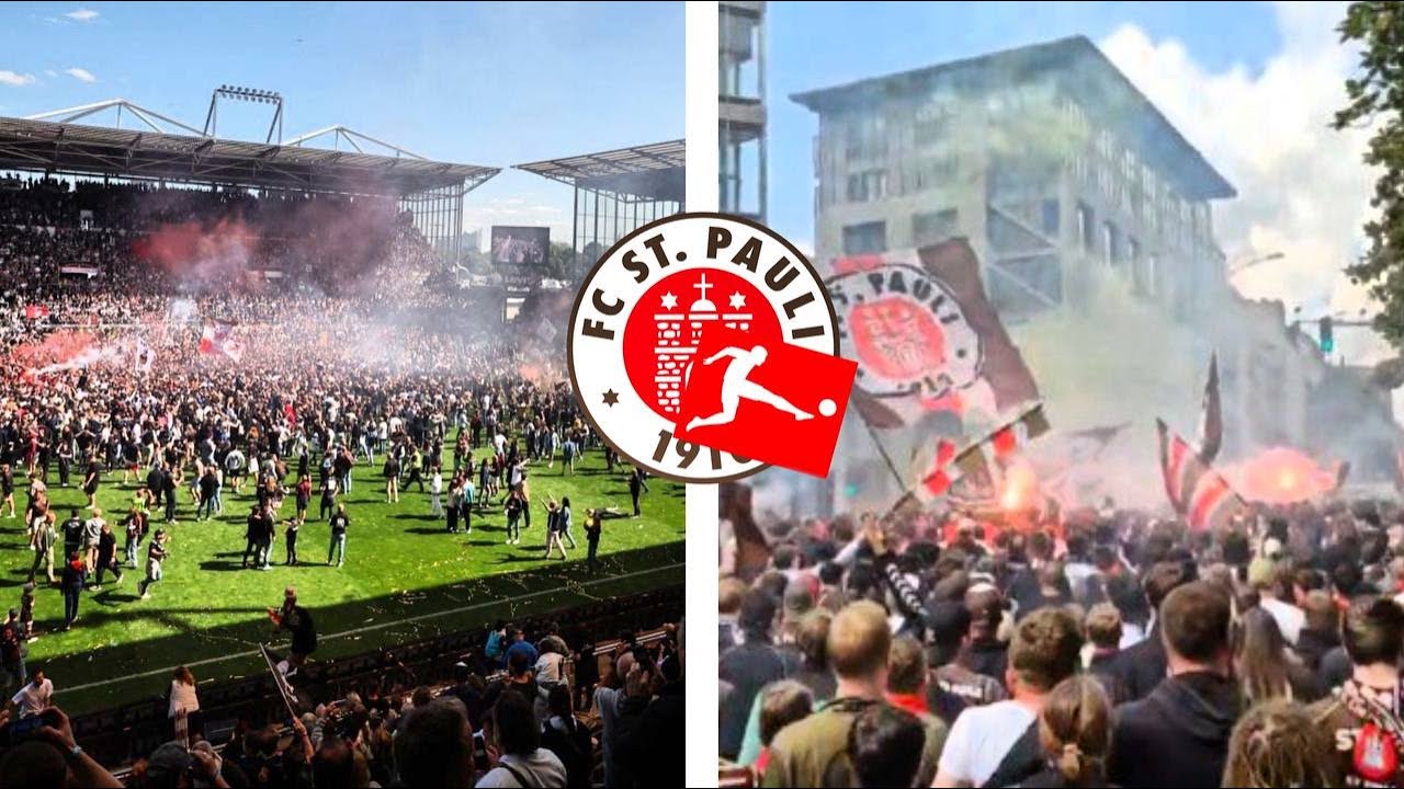 ST PAULI Fanmarsch & AUFSTIEG Gegen OSNABRÜCK / Fc St. Pauli - VfL Osnabruck 3:1 / 12/5/2024