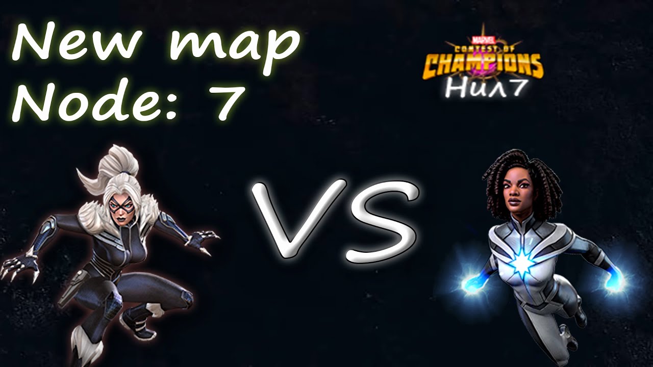 Mcoc aw new map node 7 R3 Black Cat VS R4 Photon