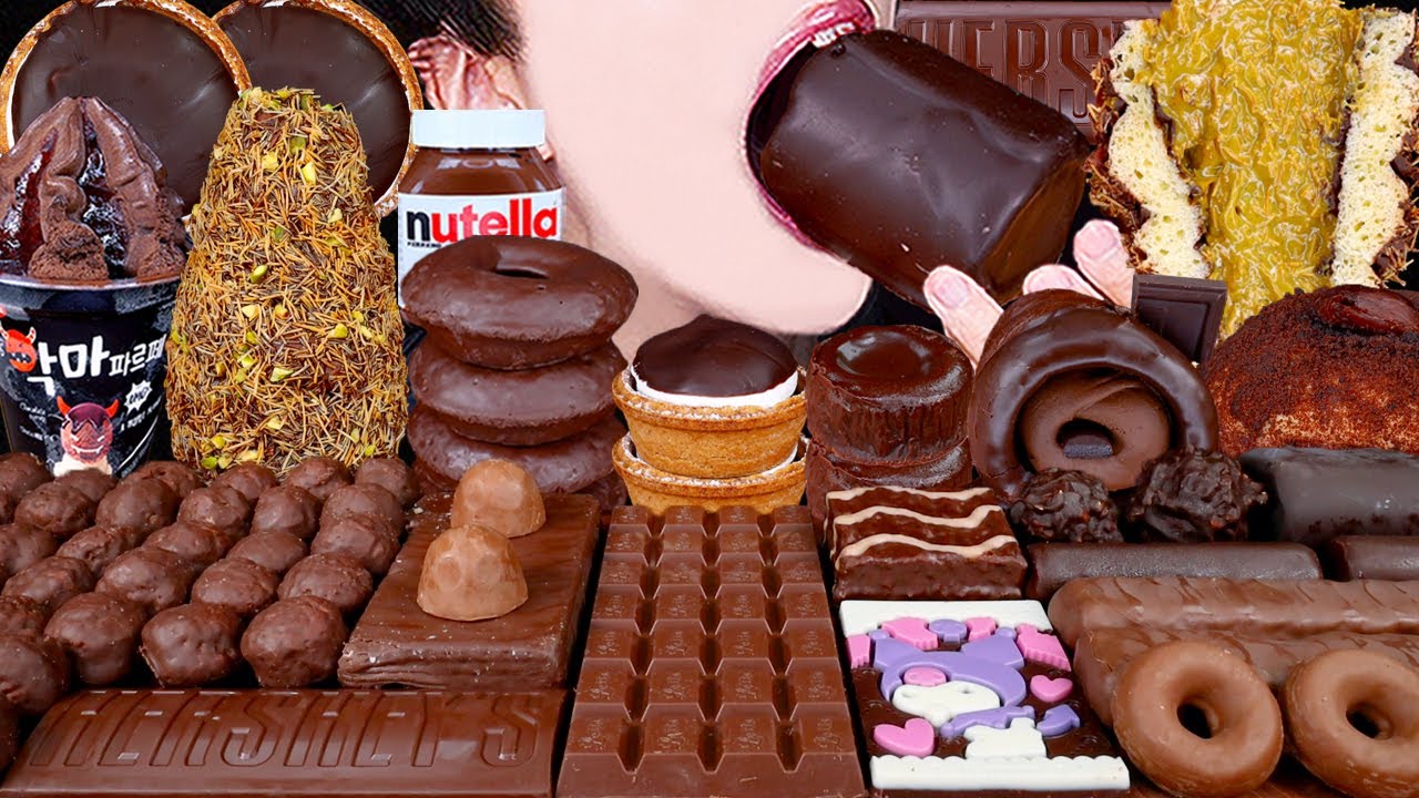 ASMR DUBAI CHOCOLATE ICE CREAM CAKE NUTELLA DESSERT MUKBANG 두바이 초콜릿 먹방 ドバイチョコレート 咀嚼音 EATING SOUNDS