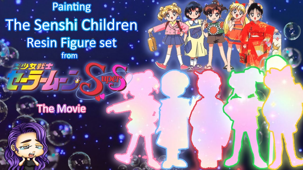 Painting the Cutest😍 Sailor Senshi Chibi Resin Figures from 🌜Sailor Moon Supers Movie🍬(Sub Esp)