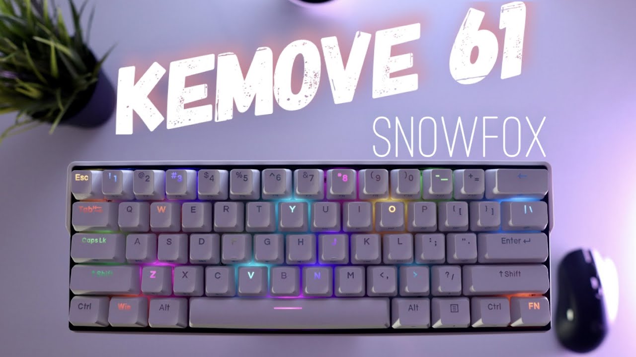 Teclado Kemove 61 Snowfox 60% | Inalambrico - Hotswap - UNBOXING y Gaming