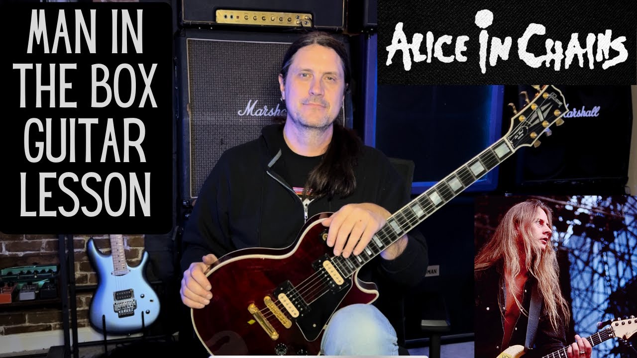 Как играть «Man In The Box» — урок игры на гитаре — Alice In Chains — Джерри Кантрелл