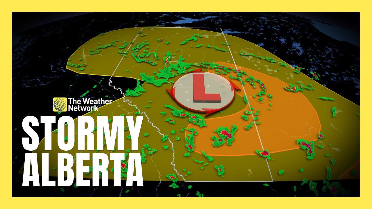 Alberta's Severe Thunderstorm Threat Shifts East, Risk Of Heavy Rain And Hail | #forecast