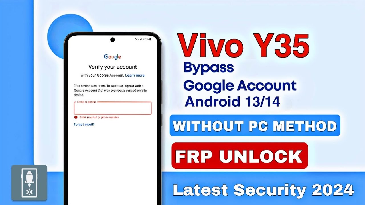 VIVO Y35 FRP Bypass Android 13 2024 | VIVO Y35 V2205 Google Account Bypass Without PC