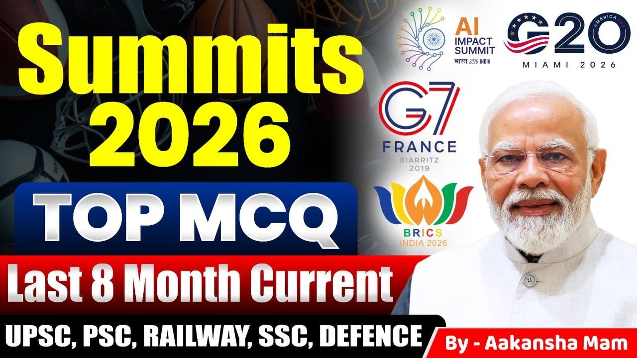 Summits MCQs 🔥 | Last 8 Months 💯 | Exam में 90% Questions 😳