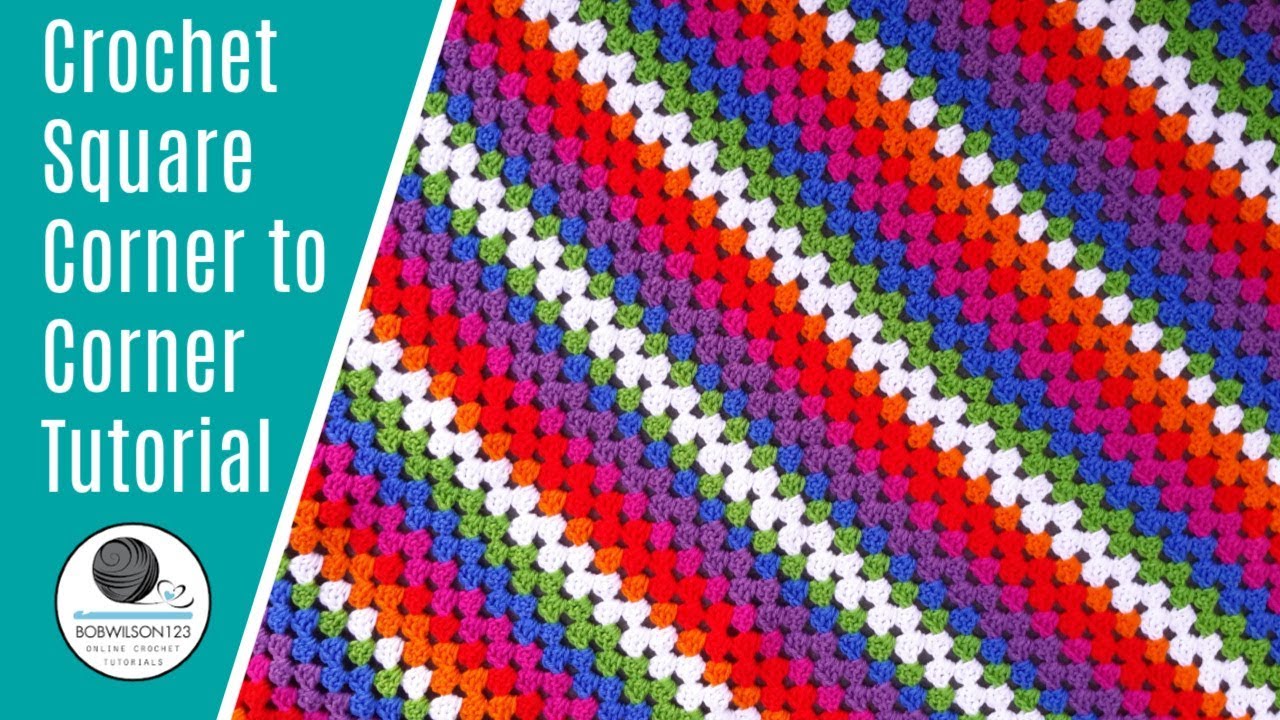 Square Corner to Corner Afghan Granny Style