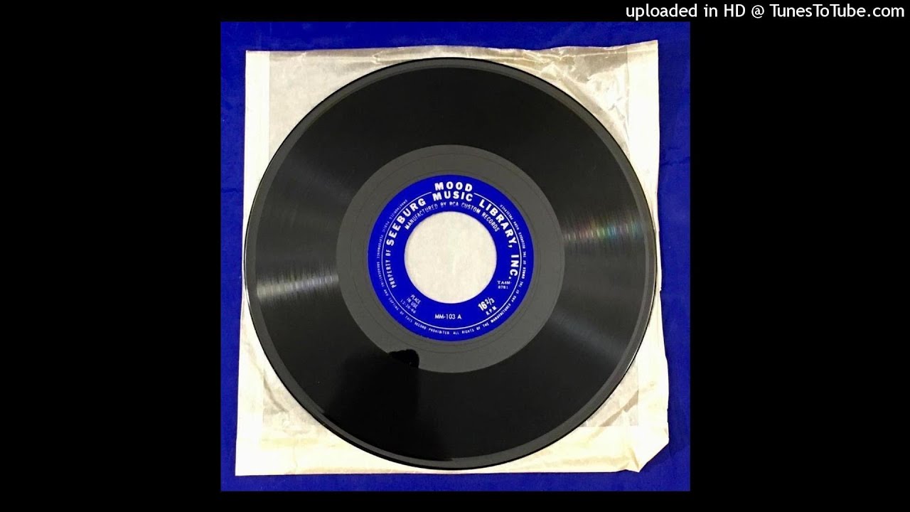 Seeburg Mood Background Music Library 16 2/3 RPM Record M5B 7-1-1965