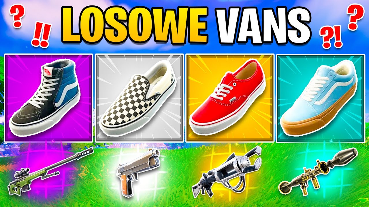LOSOWE BUTY VANS CHALLENGE w Fortnite