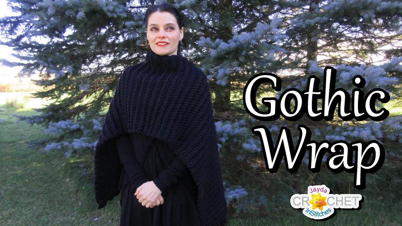 Gothic Winter Wrap Crochet Pattern & Tutorial