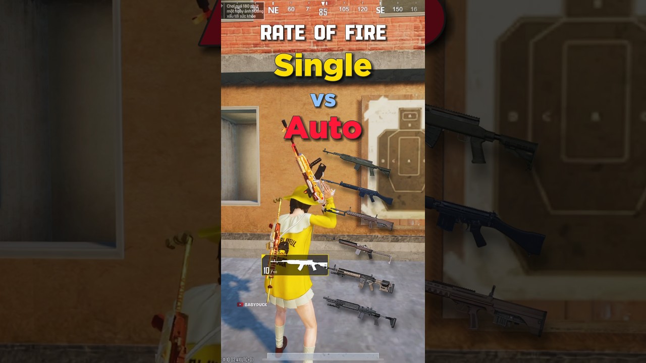 Auto mode in DMR weapons is so slow? 🤔 #pubgmobile #babyduck