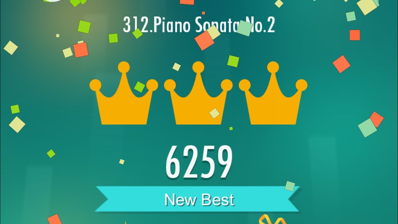 Piano Tiles 2 - Piano Sonata No.2 - 6259 (2 revives)