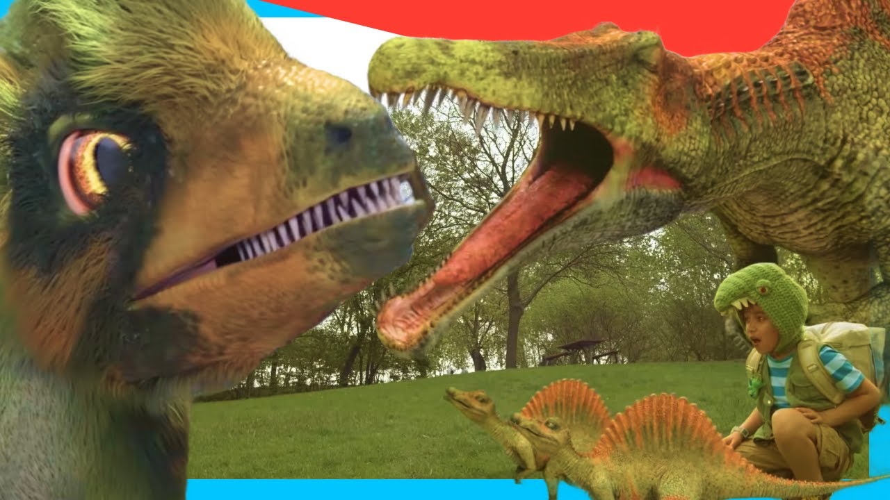 Детеныши спинозавров и няни-динозавры! 🦖 | Динозавры для детей | Шоу про динозавров для детей