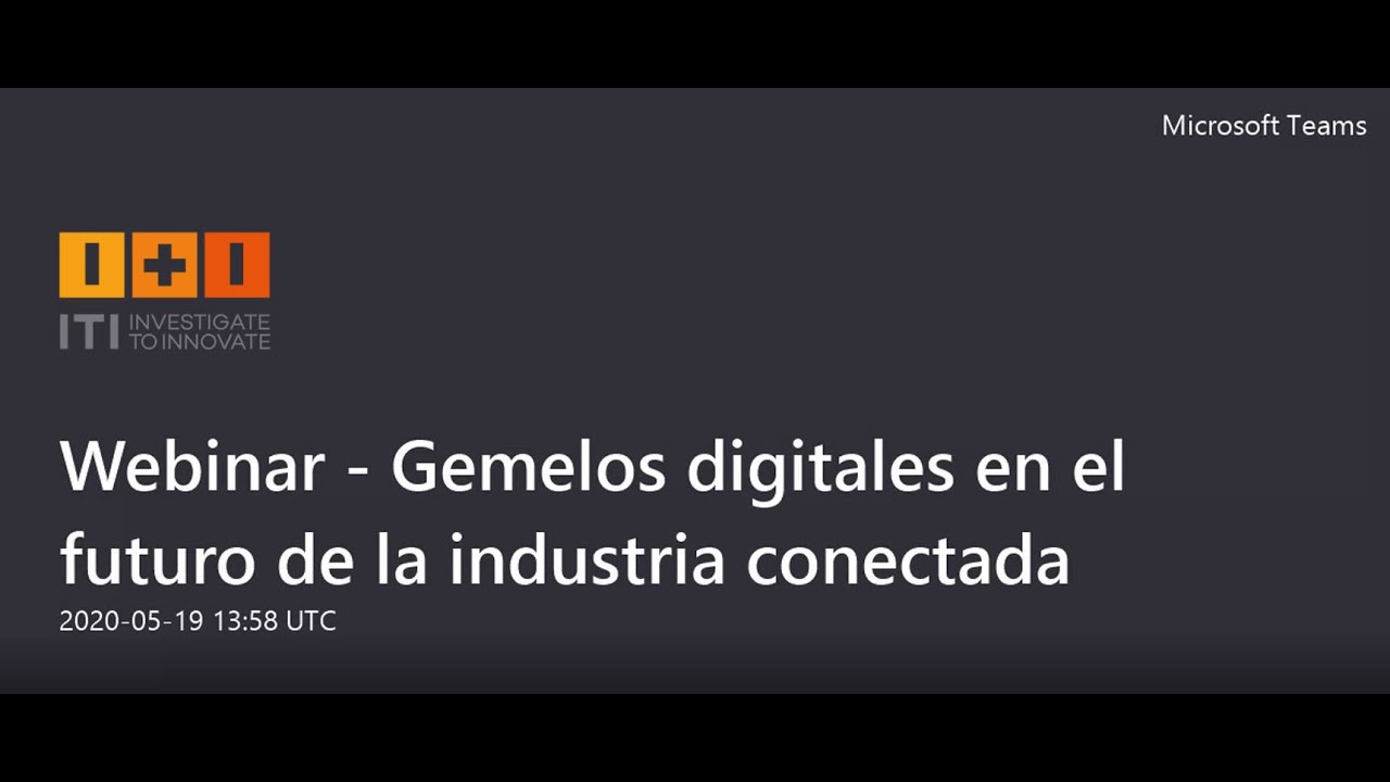 Webinar   Gemelos digitales en el futuro de la industria conectada