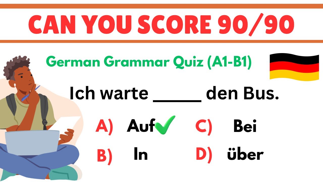 📚 Deutsch Grammatik Quiz | Dativ, Akkusativ & Wechselpr&auml;positionen | Niveau A1&ndash;A2 #deutschlernen