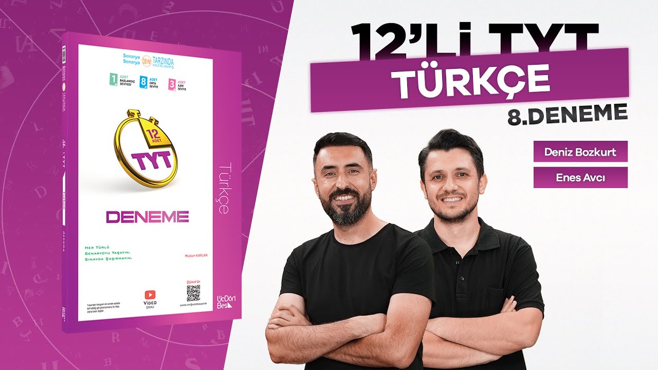 &Uuml;&Ccedil;D&Ouml;RTBEŞ YAYINLARI TYT 12'Lİ T&Uuml;RK&Ccedil;E DENEMESİ - 8