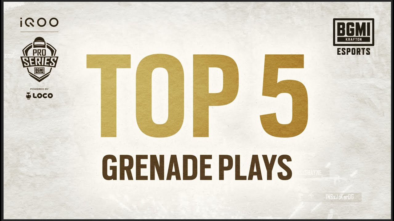 TOP 5 Nades | iQOO BMPS Powered by @getloconow