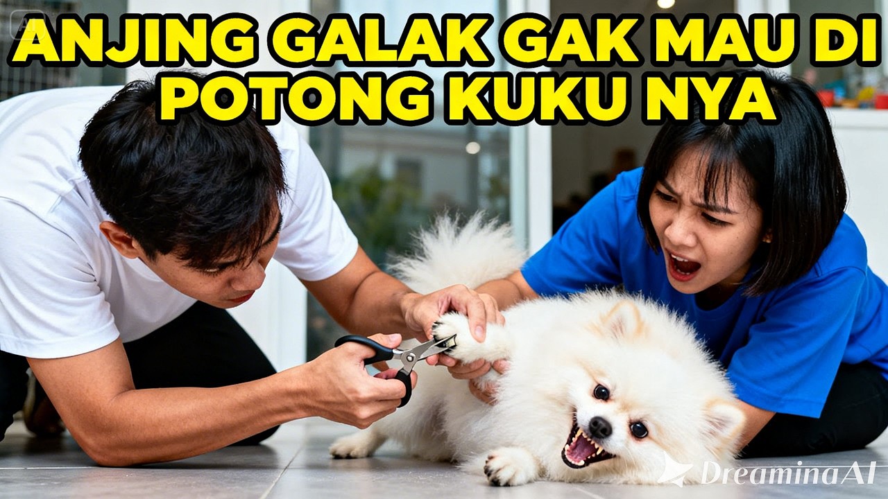 ANJING GALAK GAK MAU DI POTONG KUKU NYA‼️