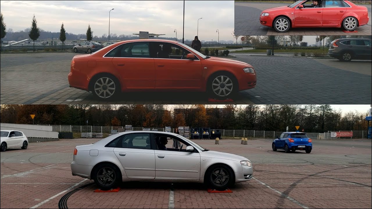 SLIP TEST -  RE-TEST: Audi A4 B7 Quattro - @4x4.tests.on.rollers