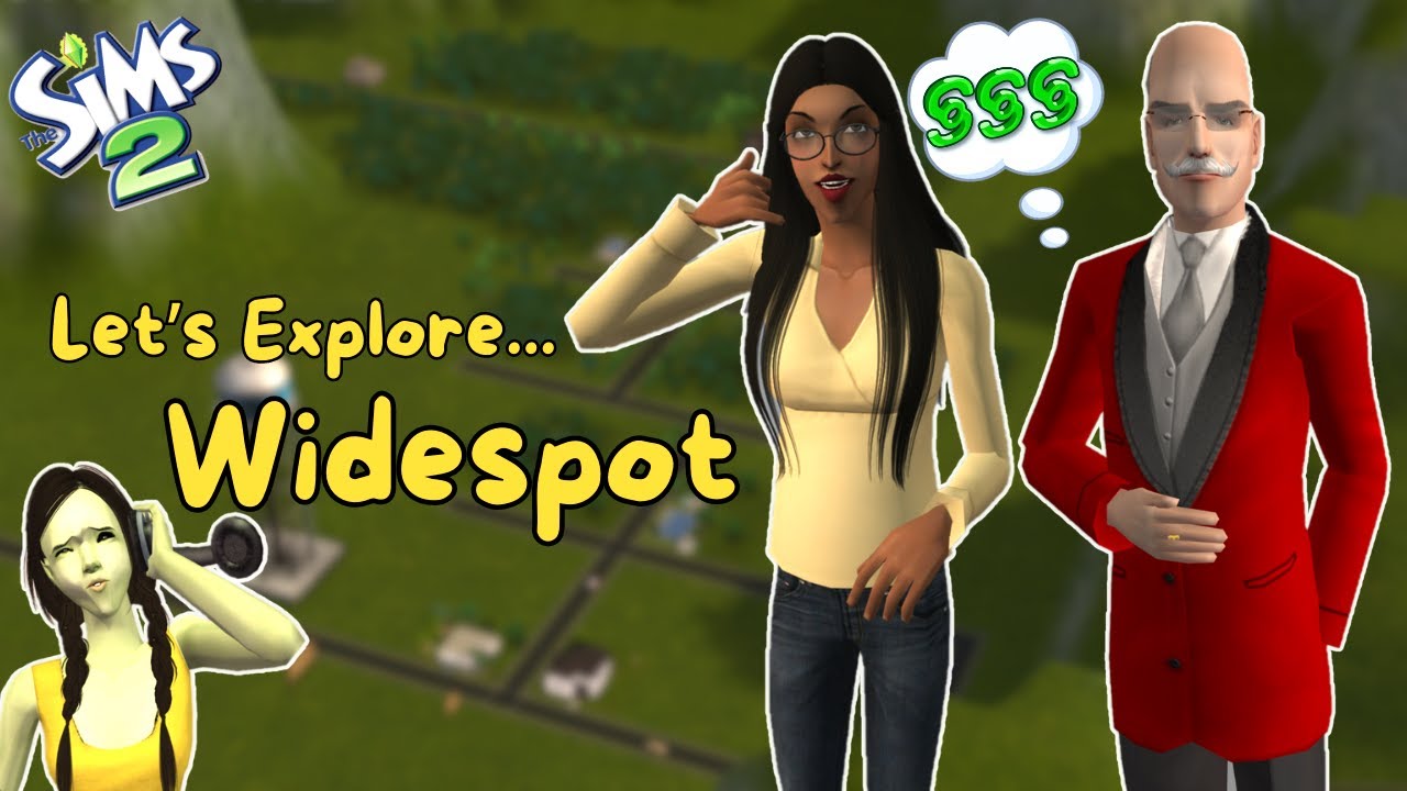 Exploring Widespot For The First Time!👽🏘️| Sims 2 Neighbourhood Showcase